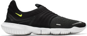 Nike Free RN Flyknit 3.0 Black Black White Volt (AQ5707-001)