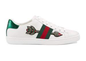 Gucci  Ace Embroidered Arrow (W) White (_454551 A38G0 9064)