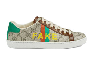 Gucci  Ace Fake/Not (W) Beige/Brown (_636359 2GC10 8260)