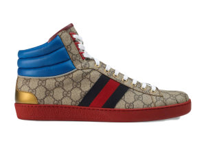 Gucci  Ace GG High Top Beige Ebony Beige/Ebony (_555144 92T20 9794)