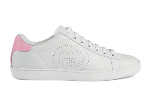 Gucci  Ace Interlocking G White (W) White/Pink (598527 AYO70 9076)