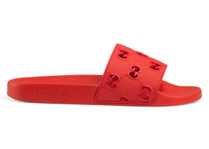 Gucci  GG Slide Rubber Red Red (575957 JDR00 6448)