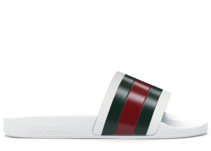 Gucci  Pursuit Pool Slides White White (308234 GIB10 9079)