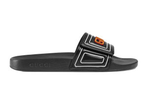 Gucci  Slide Logo Leather Black (575072 DIR00 1000)