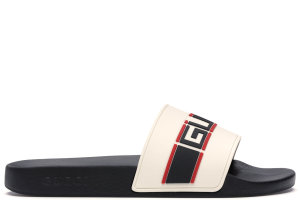 Gucci  Stripe Slide White White/Black (_522884 JC200 9572)