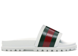 Gucci  Web Slide Sandal White White/Green-Red (429469 GIB10 9079)