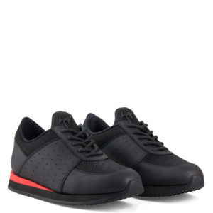 Giuseppe Zanotti NEW JIMI RUNNING Low Top Sneakers Black (69594)