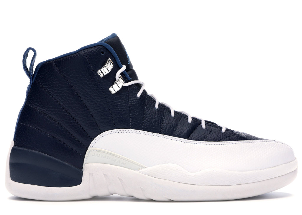 Jordan 12 Retro Obsidian (2012) Obsidian/White-French Blue-University Blue (130690-410)