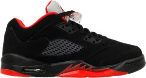 Jordan 5 Retro Low Alternate 90 (GS) Black/Gym Red/Metallic (314338-001)