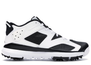 Jordan 6 Retro Golf Cleat Oreo White/Black-Black (800657-110)