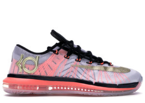 Nike KD 6 Elite Gold White/Metallic Gold-Pure Platinum-Black (642838-100)