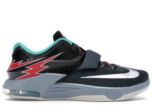 Nike KD 7 Flight Classic Charcoal/Dove Grey-Light Retro-University Red (653996-005)