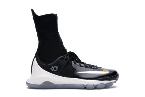 Nike KD 8 Elite Away Black/Metallic Gold-Sail (834185-071)