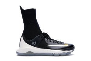 Nike  KD 8 Elite Away Black/Metallic Gold-Sail (834185-071)