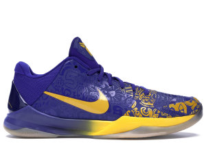 Nike  Kobe 5 5 Rings Midwest Gold/Concord (386429-702)