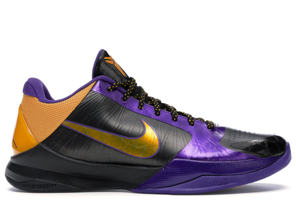 Nike Kobe 5 Lakers Black/Del Sol-Varsity Purple (386429-071)