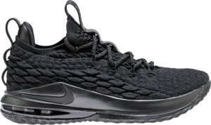 Nike  LeBron 15 Low Blackout Black/Black-Thunder Grey (AO1755-004)