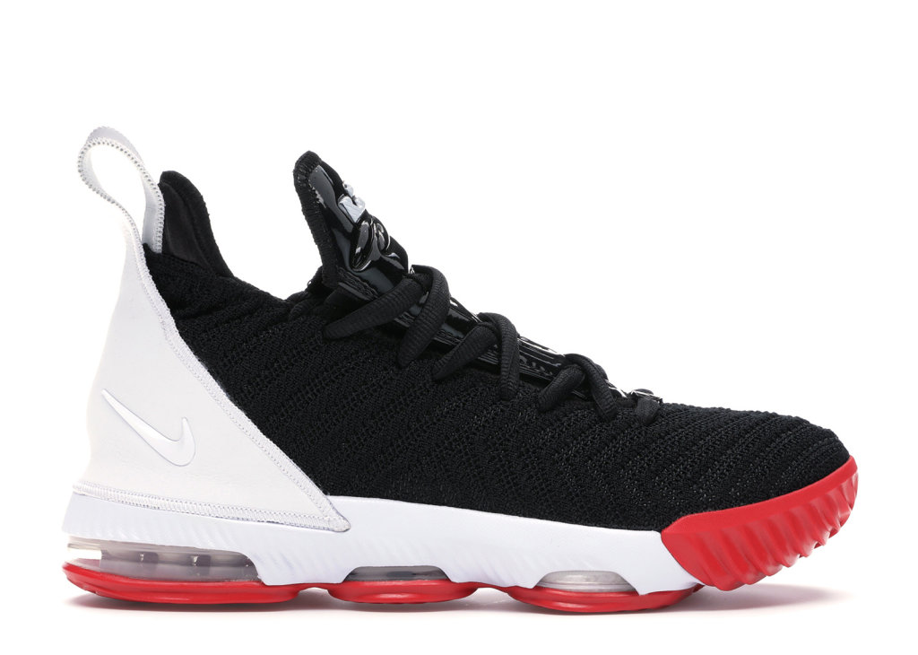 Nike LeBron 16 Red Carpet (GS) Black/White-University Red (AQ2465-016)