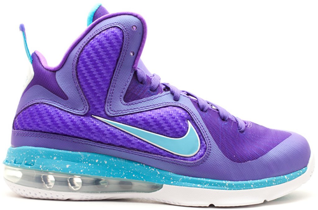Nike LeBron 9 Summit Lake Hornets (GS) Pure Purple/Turquoise Blue-White (472664-500)