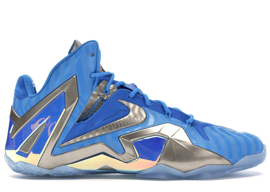 Nike LeBron 11 Elite Maison 3M Blue Blue Hero/Metallic Zinc-Ice (682892-404)