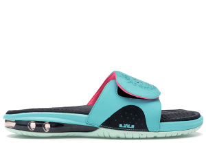 Nike LeBron Slide South Beach Retro/Retro-Flmnt Grn-Pnk Flsh (487332-400)