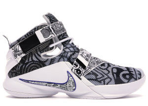 Nike  LeBron Solider 9 Freegums Black/White-Concord (810803-014)
