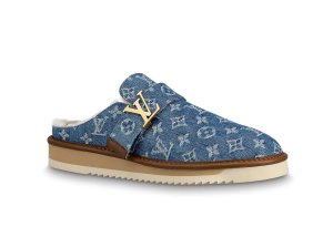 Louis Vuitton  Cosy Mule Monogram Denim Navy (1A81GB)