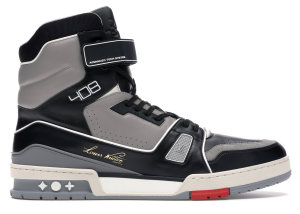 Louis Vuitton LV Trainer Sneaker Boot High Black Grey Black/Grey (1A54IS)