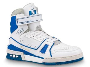 Louis Vuitton  LV Trainer Sneaker Boot High White Blue White/Blue (1A54JA)