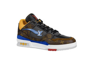 Buy Louis Vuitton Trainer 'White Black Blue' - 1A8Q7N