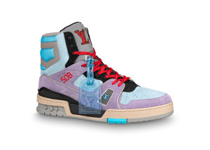 Louis Vuitton Trainer Sneaker Boot Purple Multicolor (1A7R0R)