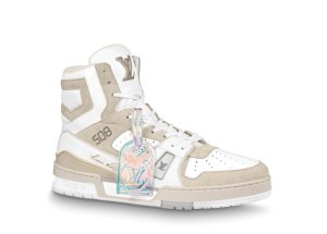 Louis Vuitton Trainer Sneaker White Iridescent White (1A7P27)