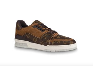Louis Vuitton Trainer Suede Monogram Brown (1A5UR4)