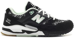 New Balance  530 Summer Utility Black White (W) Black/White-Seafoam (W530SUA)