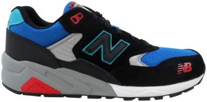 New Balance  580 Elite Pinball Suede Black Black/Blue Red (MRT580BF)