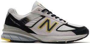 New Balance  990v5 Silver Black Yellow Silver/Black (M990SB5)