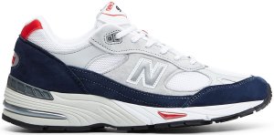 New Balance  991 Grey Navy Red Blue/Grey-White (M991GWR)