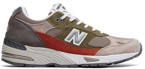 New Balance  991 Nu Block Tan Grey/Olive-Tan (M991NGO)