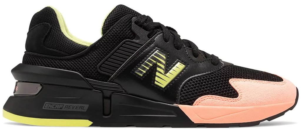 New Balance 997S Kawhi Leonard Sunrise Black White Pink Neon Yellow MS997KL1
