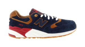 New Balance  999 Sneaker Politics “Detectives Curse” Navy/Tan-Red (ML999SP)