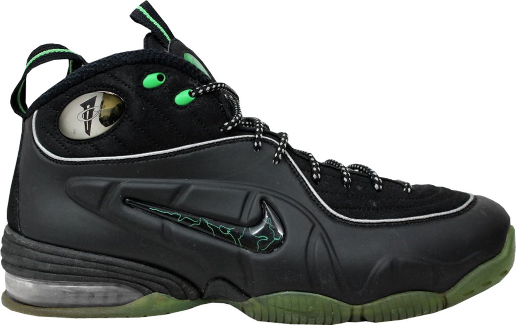 Nike Air 1/2 Cent Black Green Spark Black/Black-Green Spark-Metallic Silver (344646-002)