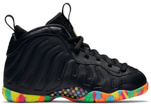 Nike Air Foamposite One Black Fruity Pebbles (PS) Black/Poison Green-Pink Flash-Gamma Blue (846078-001)