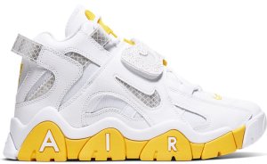Nike Air Barrage Mid White Chrome Yellow (W) White/White-Chrome Yellow-Black (CJ9574-100)