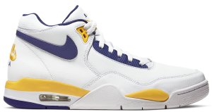 Nike  Air Flight Legacy Lakers Home White/University Gold-Regency Purple (BQ4212-102)