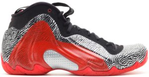 Nike  Air Flightposite Exposed Zebra Silver/University Red-Black (616765-001)