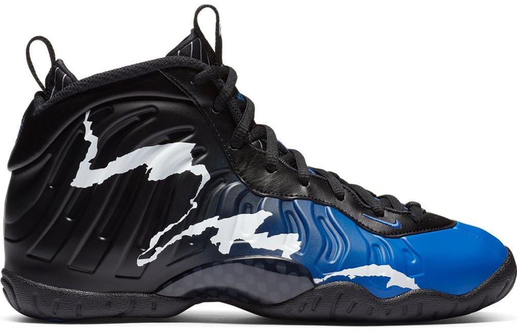 Nike Air Foamposite One 96 All-Star (GS) Black/Game Royal-White-Aurora Green (644791-013)
