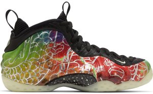 Nike Air Foamposite One Beijing Planet Hoops Multi-Color/Green Strike-Black (CW6769-930)