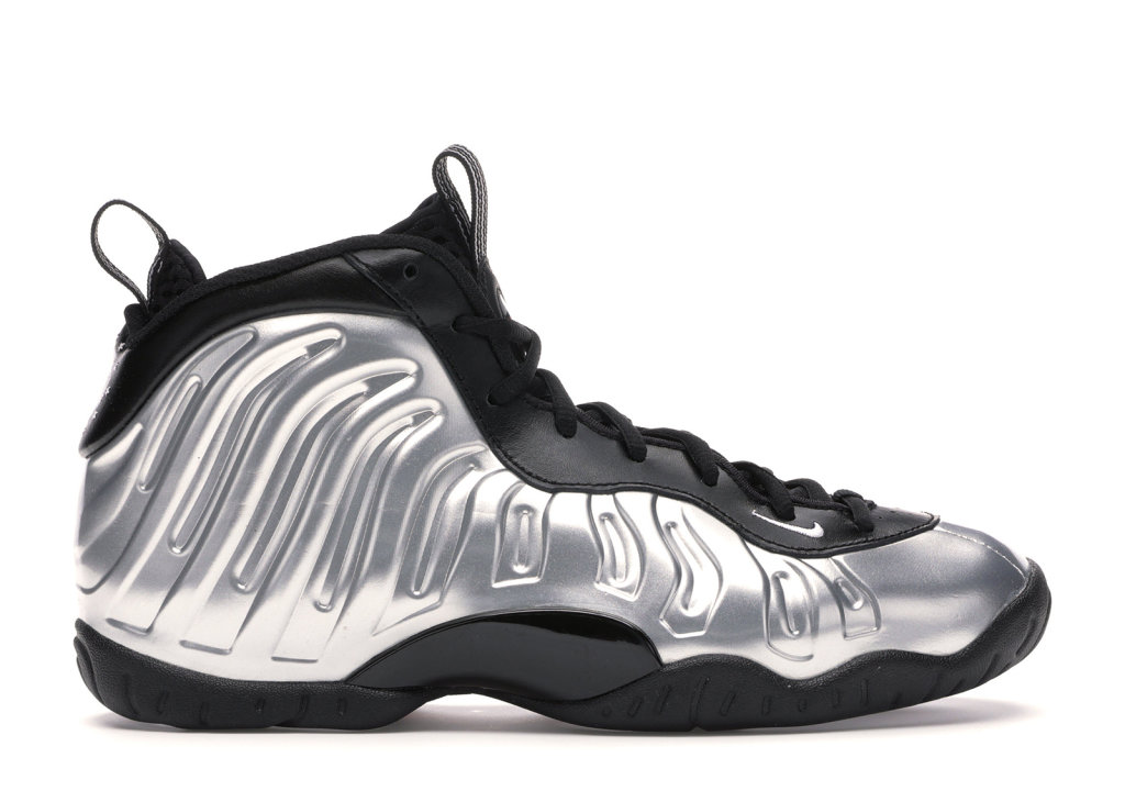 Nike Air Foamposite One Chrome Black (GS) Chrome/White-Black-Laser Crimson (CN5268-001)