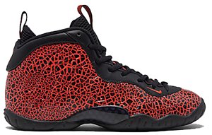 Nike Air Foamposite One Cracked Lava (GS) Black/Bright Crimson (644791-012)