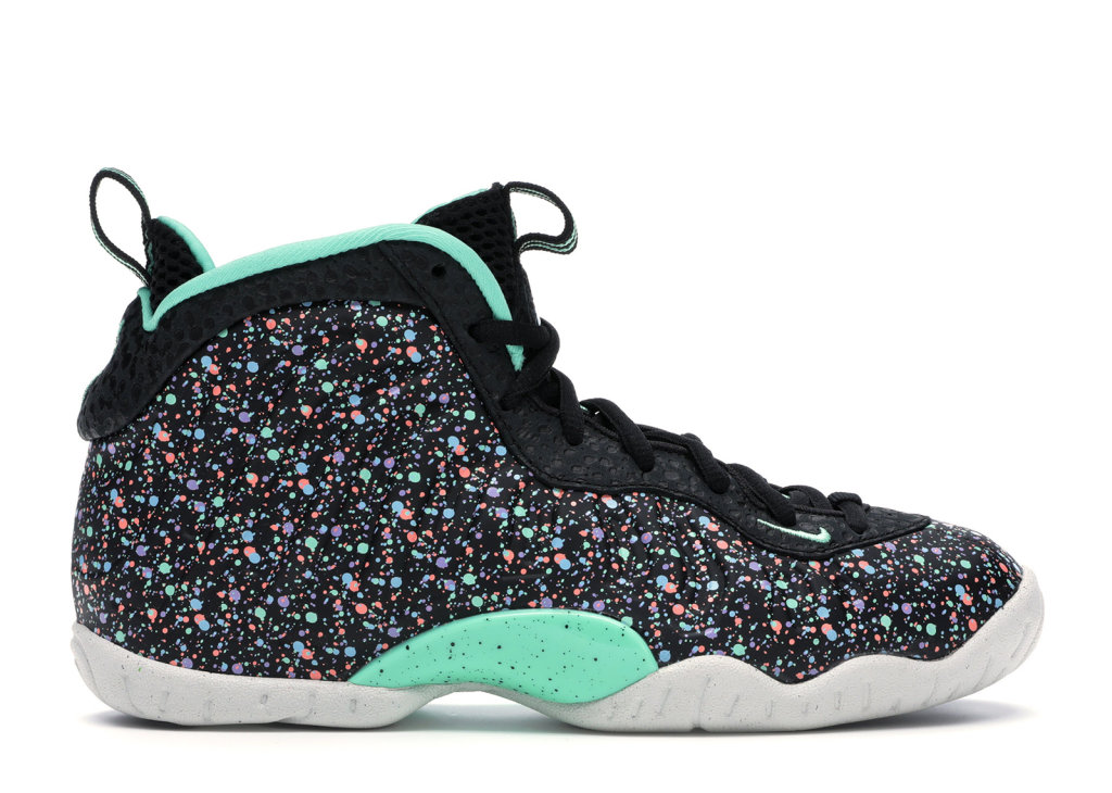 Nike Air Foamposite One Easter 2018 (GS) Black/Green Glow-Lagoon Pulse (846077-004)